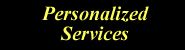 Personalized Services Page